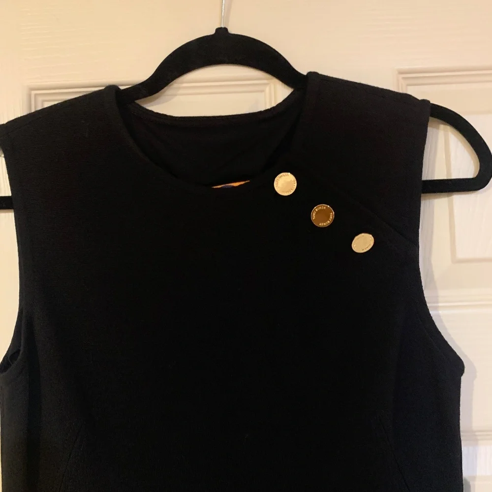 Tory Burch Black Sleeveless Knit Dress sz S